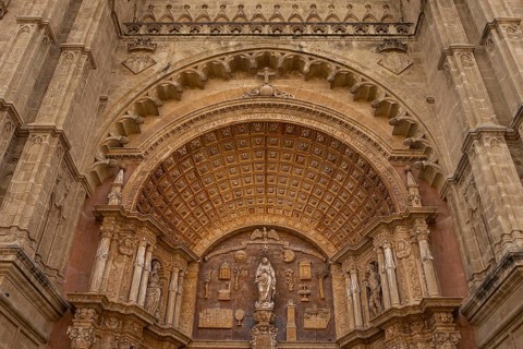 Palma Cathedral, also known as La Seu, is Palma's landmark and is one of the most important Gothic