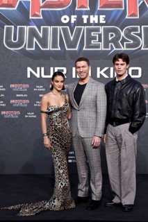 Camila Mendes, director Travis Knight and Nicholas Galitzine - German premiere of MASTERS OF THE