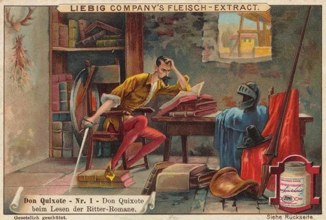 Don Quixote picture series, The picture illustrates the beginning of Miguel de Cervantes's novel.