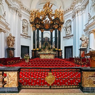 St. Salvator Cathedral in Fulda, officially High Cathedral of Fulda or Fulda Cathedral, interior