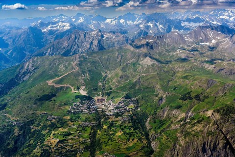 Orcières-Merlette, ski resort, arrival, Tour de France 2026, Massif des Ecrins, Barre des Ecrins,