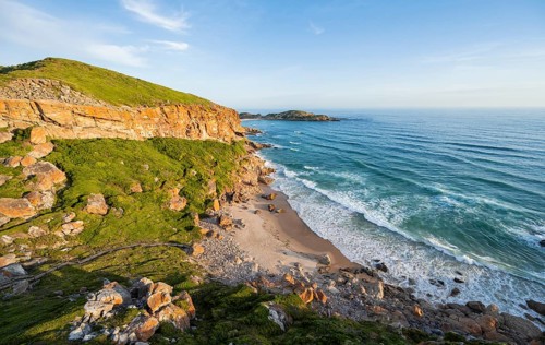 Beach, coast and sea at Robberg Nature Reserve, Plettenberg Bay, South Africa