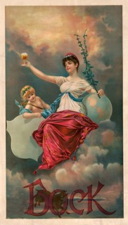 Advertising poster, beverage advertisement, advertising poster for bock beer by Henry Jerome Stile