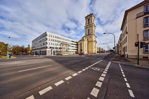 Garrison church, former data center Potsdam, church tower, building under reconstruction, general