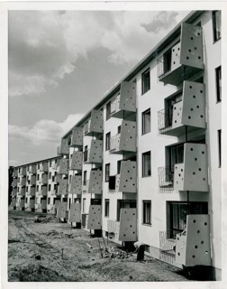 Berlin, post-war period, West Berlin, residential building, series of modern residential buildings