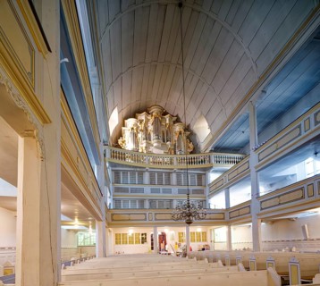 Johann-Sebastian-Bachkirche, Bachkirche, interior view, evangelical church, Johann Sebastian Bach,