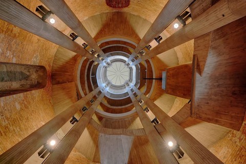 Interior view, bell tower, French Cathedral, Gendarmenmarkt, Mitte District, Berlin, Germany