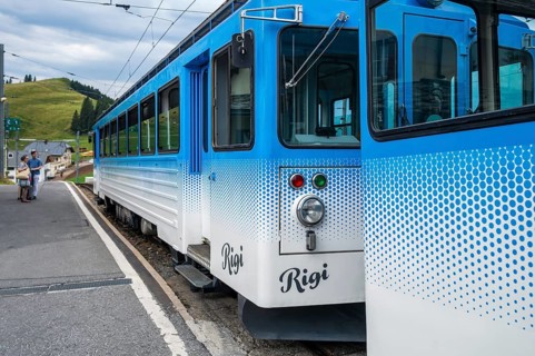 Arth Rigi Railway Railcar, Rigi Staffel, Arth, Switzerland