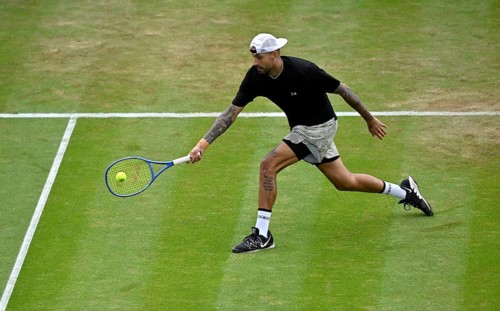 Nick Kyrgios (AUS) at the BOSS Open 2026, ATP 250 tennis tournament, grass court tournament,