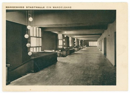 Magdeburg, civic hall, Wandelgang, Neues Bauen, Modernity, Architecture, Johannes Göderitz, Wilhelm