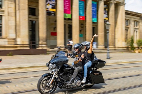 Harley Days Dresden, big trip through the city, Dresden, Saxony, Germany