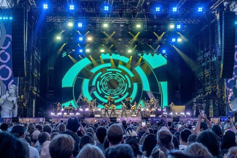 Pitbull at the Lollapalooza Festival on the Olympic Site, Berlin, 18.07.2026