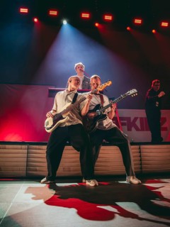 Benedikt Vodermaier (bassist), Florian Weinberger (guitarist) and Johannes Gottwald (pianist) from