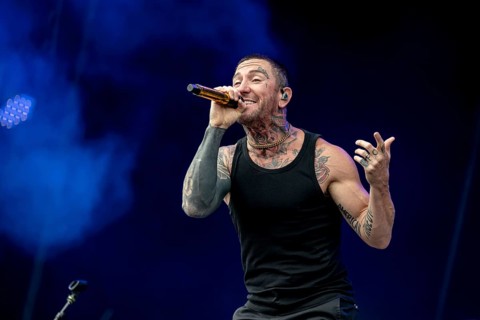 Daniel Danny Murillo, rapper from Hollywood Undead live at Rock im Park on Zeppelin Field in