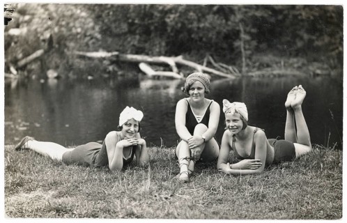 Lecava, near Riga, Latvia, bathing, swimwear, woman, leisure, fun, summer, Three woman in swimsuits