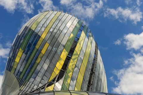 The Citè du Vin wine museum in Bordeaux, Gironde, France
