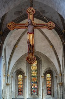 Monumental Triumphal Cross, St. Peter's Cathedral, Osnabrück, Lower Saxony, Germany