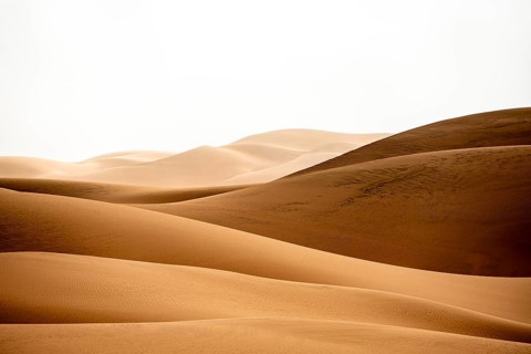 Sand dunes, sea of dunes, sandy desert, impressive desert landscape, Namib Naukluft Park, Namib