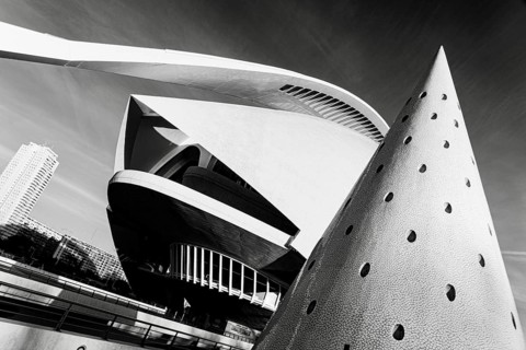 The City of Arts and Sciences by architect Santiago Calatrava, Valencia, Spain