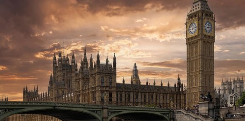 London, Tower of Big Ben on Parliament Square, Great Bell of Clock