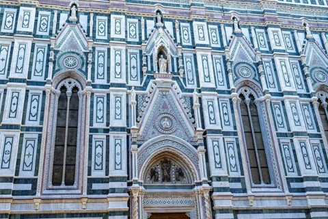 Church Santa Maria Novella in Florence at sunset, UNESCO World Heritage Site, Tuscany, Italy