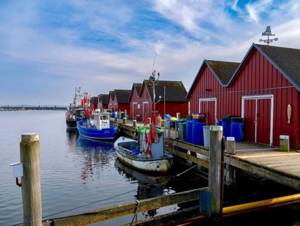 Fishing port near Boltenhagen, Germany