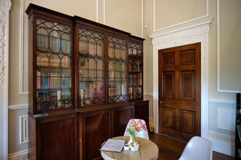 Interior view, East Library, Library, Dining Room, Dining Room, Trelissick House and Gardens, House