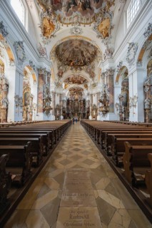 The magnificent Basilica of St. Alexander and St. Theodor in Ottobeuren impresses as a masterpiece