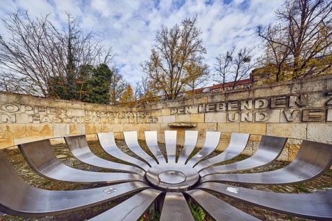 Memorial for anti-fascist resistance and against war, metal artists Joachim Fitzermann and