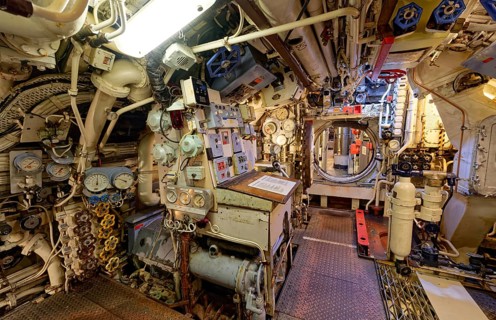 Museum submarine H.M.S.Otus. Sassnitz, Mecklenburg-Western Pomerania, Germany