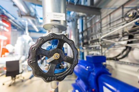 Nossener Brücke gas turbine heating plant, 40 megawatt electrode boiler plant, Dresden, Saxony,