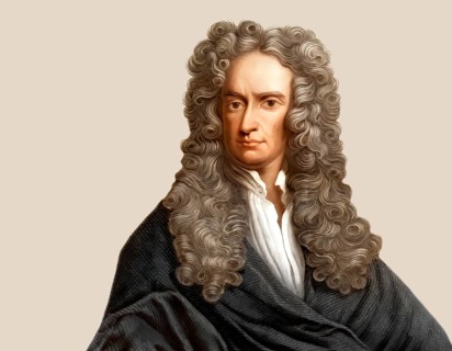 Sir Isaac Newton, 1642-1726, English physicist and mathematician, digitally edited based on a