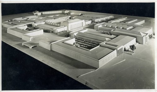Leipzig, trade fair, model, exhibition extension, architecture, Kurt Schiemichen, Ernst Sagebiel,