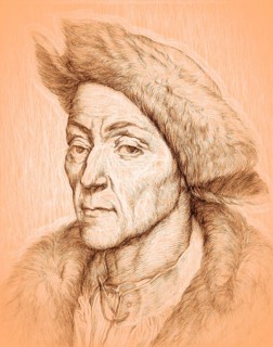 Portrait of Jakob Fugger, 1459, 1525, German businessman, digitally edited
