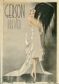 Gerson Brevier, elegant woman's fashion, Hermann Gerson fashion department store, Jewish, 1936