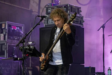 Pete Trewavas, bass player from Marillion, at the Gilde Parkbühne Hannover, 11.07.2026