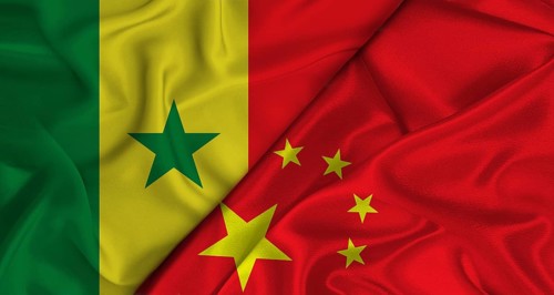 Bilateral relations between Senegal and China. Flag of Senegal and China