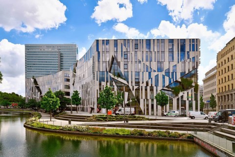Düsseldorf, Germany - June 9th 2026: Kö-Bogen I by Daniel Libeskind in Düsseldorf city center.