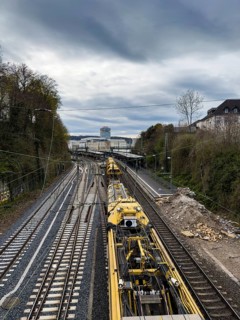 General renovation of Deutsche Bahn on the Hagen Wuppertal Cologne line, rapid conversion machine