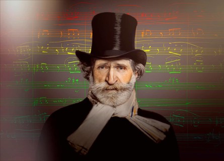 Giuseppe Verdi, 1813 – 1901, Italian opera composer, autograph notesheet from Don Carlos, digitally