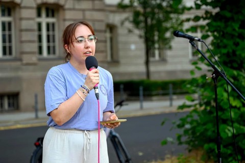 Alice-Nele Evers, climate activist and press spokesperson for Fridays for Future Berlin and