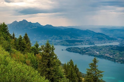 Pilatus, Lake Lucerne and City of Lucerne, Rigi Staffel, Arth, Switzerland