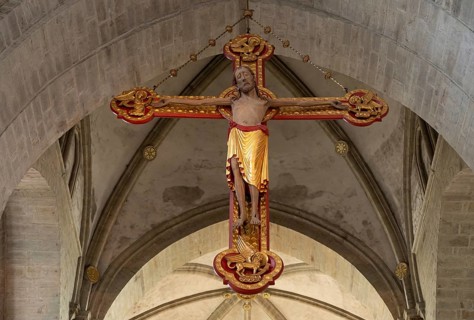 Monumental Triumphal Cross, St. Peter's Cathedral, Osnabrück, Lower Saxony, Germany