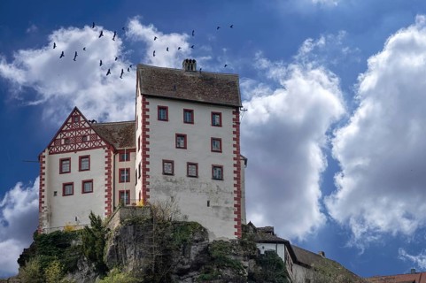 Egloffstein Castle, mentioned 1180, family residence until today, Egloffstein, Upper Franconia,