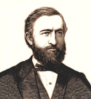 Johann Philipp Reis, 1834 – 1874, German scientist and inventor, digital edited