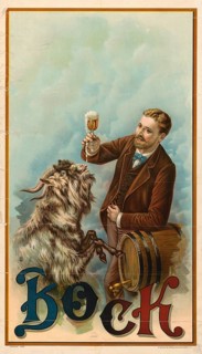Advertising poster, beverage advertisement, advertising poster for bock beer by Henry Jerome Stile