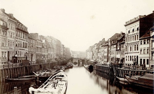 Berlin, Mitte, Friedrichsgracht, Spree, Spreekähne, Zillen, old town, picturesque city canal with