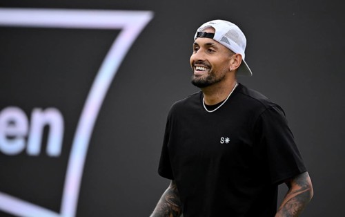 Nick Kyrgios (AUS) smiles in a portrait at the BOSS Open 2026, ATP 250 tennis tournament, a
