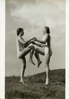 Gymnastics, Mensendieck, woman, girls, sports, dance, around 1932