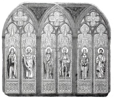Chapelle Royale de Dreux, stained glass window ensemble in the southern transept of the chapel. It